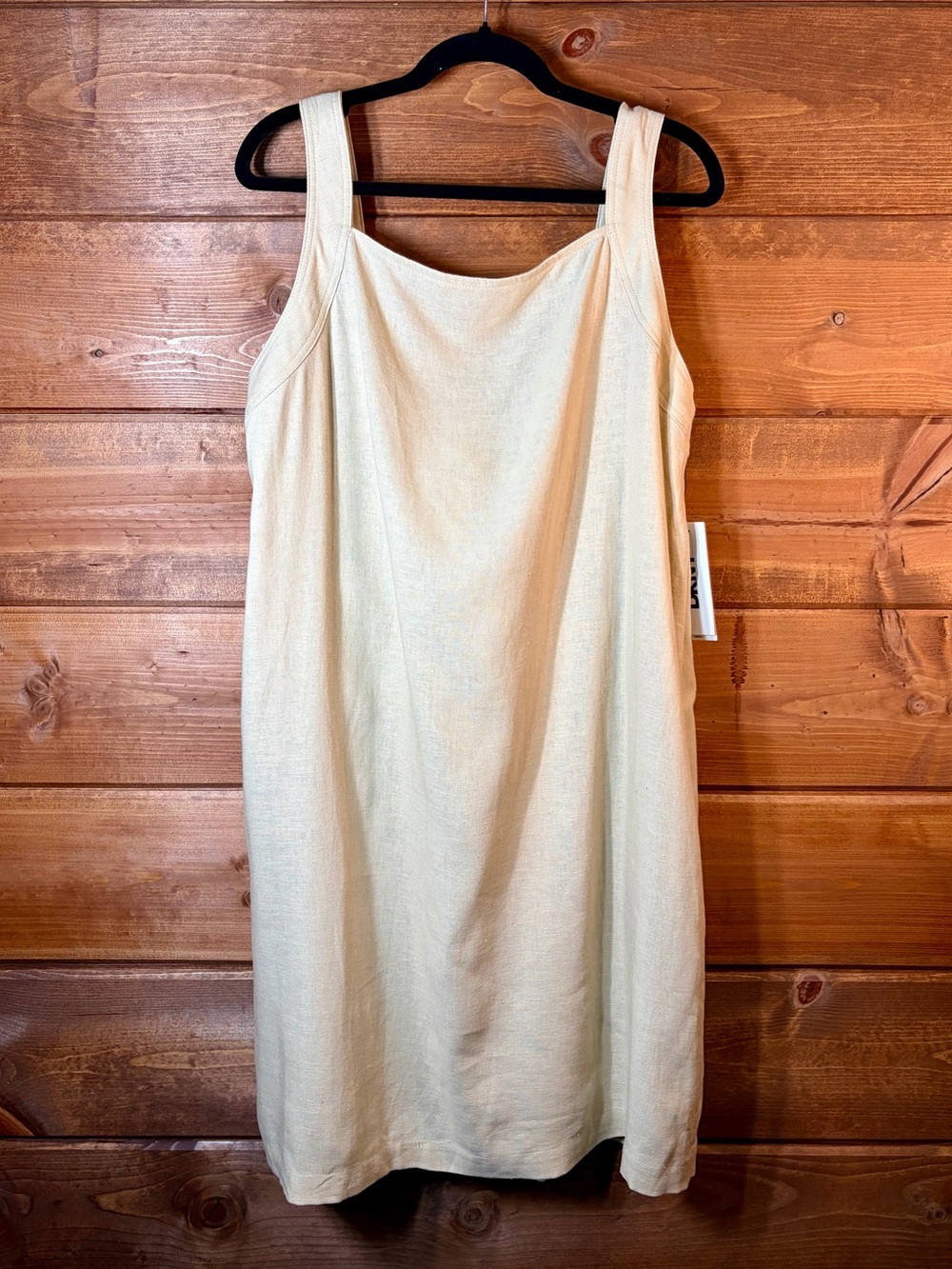 DKNY Light Cream Midi Shift Dress